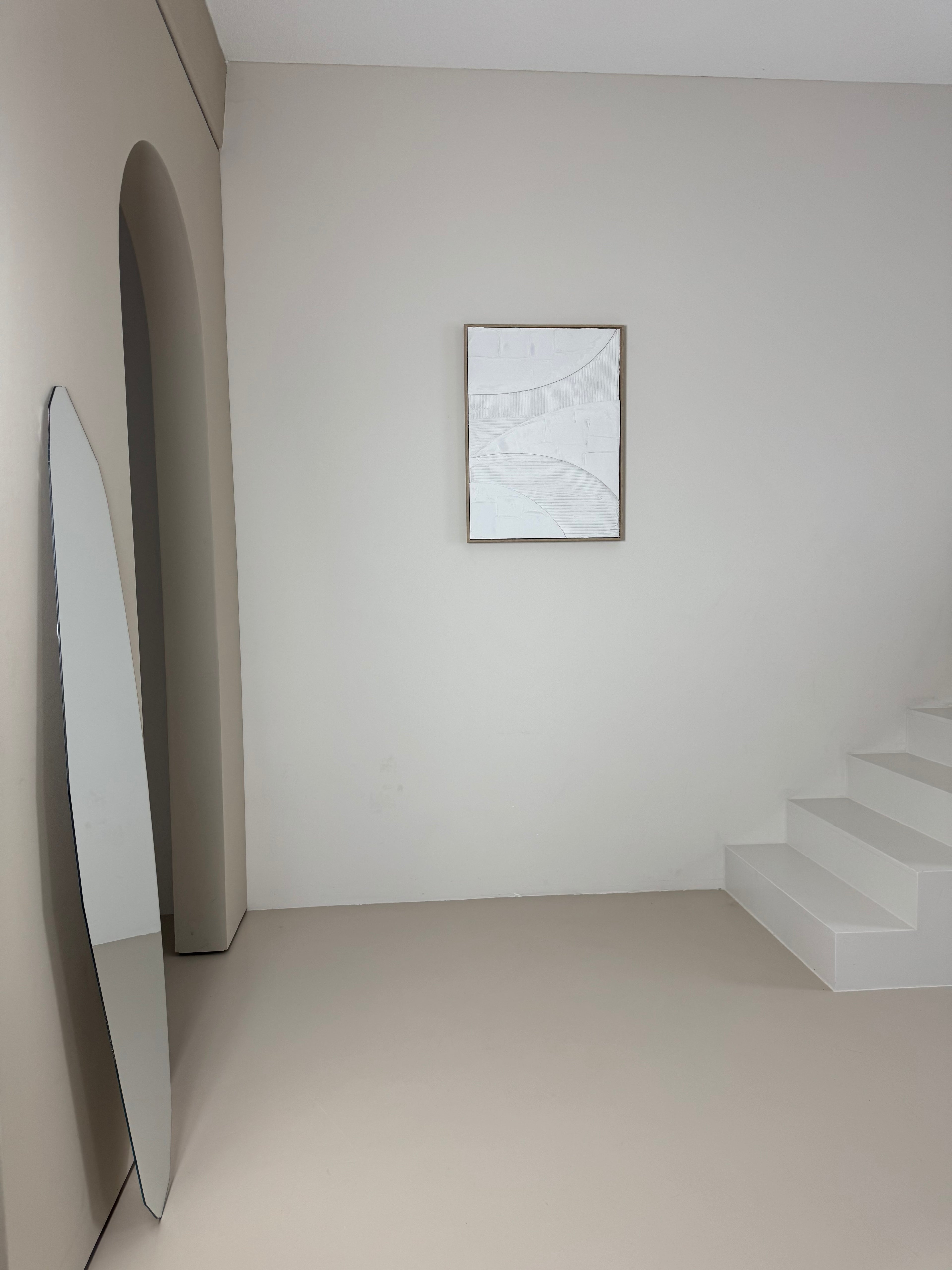 Organische spiegel soft squared 160x50 cm– ophangbaar aan de muur