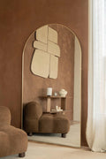 Gouden boogspiegel kopen 180x100 cm woonkamer
